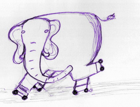 elephant sketch